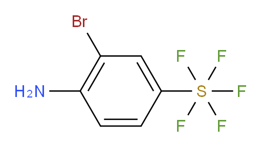 2-bromo-4-(pentafluoro-lambda6-sulfanyl)aniline