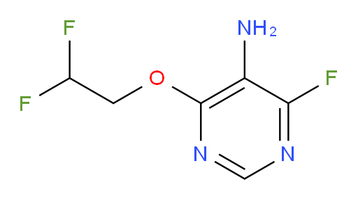 4-(2,2-difluoroethoxy)-6-fluoropyrimidin-5-amine
