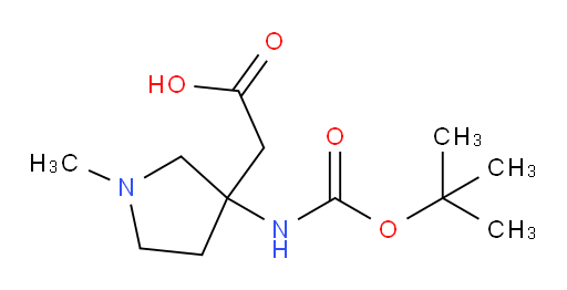 2-(3-{[(tert-butoxy)carbonyl]amino}-1-methylpyrrolidin-3-yl)acetic acid