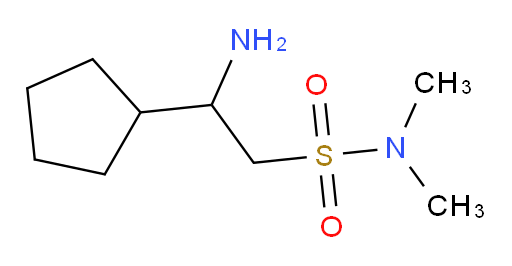 2-amino-2-cyclopentyl-N,N-dimethylethane-1-sulfonamide