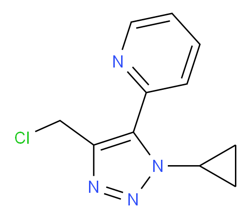 2-[4-(chloromethyl)-1-cyclopropyl-1H-1,2,3-triazol-5-yl]pyridine