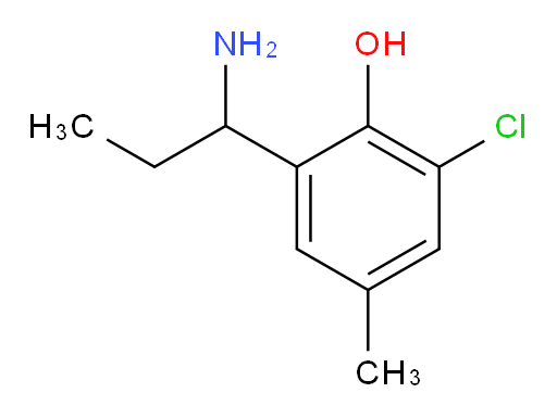 2-(1-aminopropyl)-6-chloro-4-methylphenol