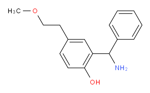 2-[amino(phenyl)methyl]-4-(2-methoxyethyl)phenol