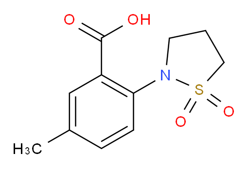 2-(1,1-dioxo-1lambda6,2-thiazolidin-2-yl)-5-methylbenzoic acid