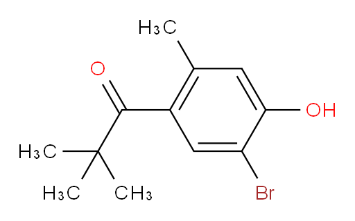 1-(5-bromo-4-hydroxy-2-methylphenyl)-2,2-dimethylpropan-1-one
