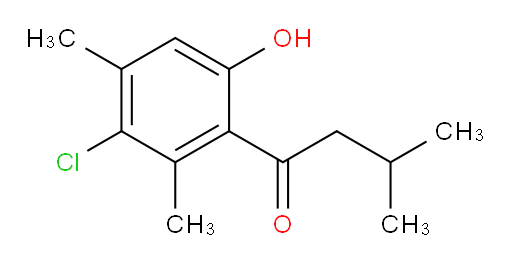 1-(3-chloro-6-hydroxy-2,4-dimethylphenyl)-3-methylbutan-1-one