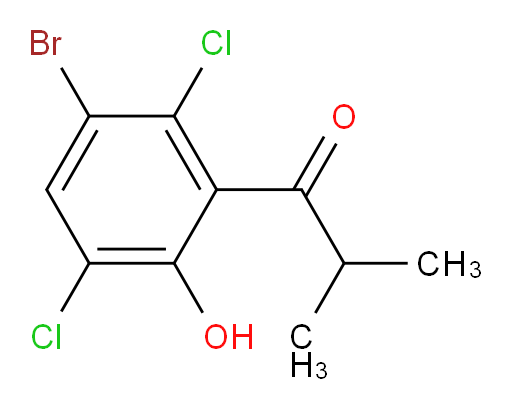 1-(3-bromo-2,5-dichloro-6-hydroxyphenyl)-2-methylpropan-1-one