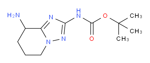 tert-butyl N-{8-amino-5H,6H,7H,8H-[1,2,4]triazolo[1,5-a]pyridin-2-yl}carbamate