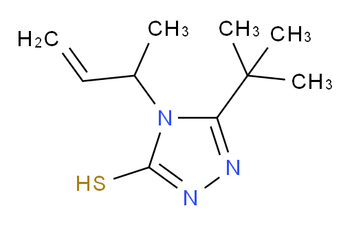 4-(but-3-en-2-yl)-5-tert-butyl-4H-1,2,4-triazole-3-thiol