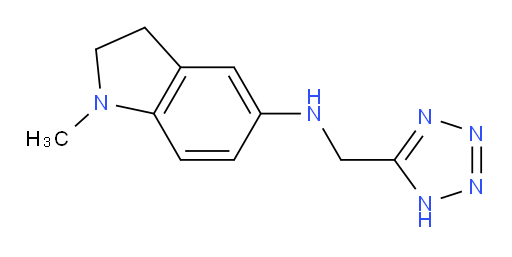 1-methyl-N-[(1H-1,2,3,4-tetrazol-5-yl)methyl]-2,3-dihydro-1H-indol-5-amine