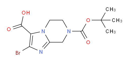 2-bromo-7-[(tert-butoxy)carbonyl]-5H,6H,7H,8H-imidazo[1,2-a]pyrazine-3-carboxylic acid