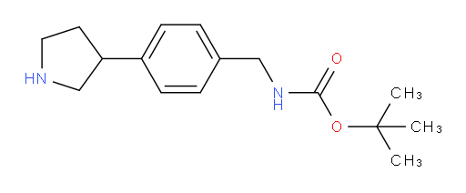 tert-butyl N-{[4-(pyrrolidin-3-yl)phenyl]methyl}carbamate