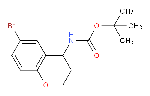 tert-butyl N-(6-bromo-3,4-dihydro-2H-1-benzopyran-4-yl)carbamate