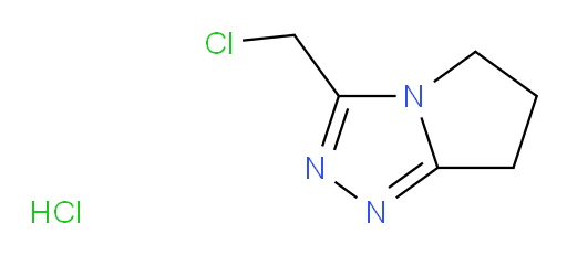 3-(chloromethyl)-5H,6H,7H-pyrrolo[2,1-c][1,2,4]triazole hydrochloride