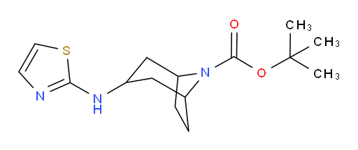 tert-butyl 3-[(1,3-thiazol-2-yl)amino]-8-azabicyclo[3.2.1]octane-8-carboxylate