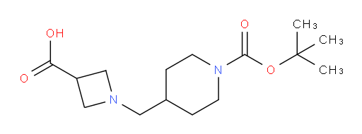 1-({1-[(tert-butoxy)carbonyl]piperidin-4-yl}methyl)azetidine-3-carboxylic acid