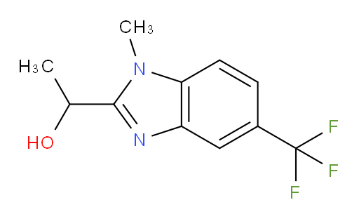1-[1-methyl-5-(trifluoromethyl)-1H-1,3-benzodiazol-2-yl]ethan-1-ol