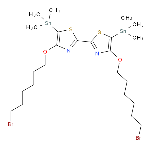 4,4'-bis((6-bromohexyl)oxy)-5,5'-bis(trimethylstannyl)-2,2'-bithiazole