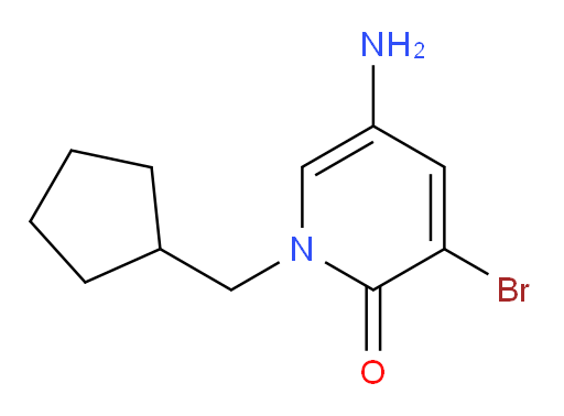5-amino-3-bromo-1-(cyclopentylmethyl)-1,2-dihydropyridin-2-one