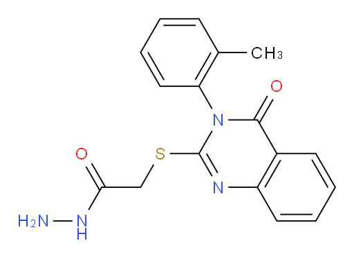 2-{[3-(2-methylphenyl)-4-oxo-3,4-dihydroquinazolin-2-yl]sulfanyl}acetohydrazide