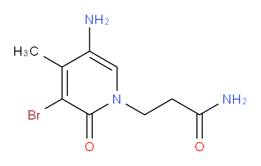 3-(5-amino-3-bromo-4-methyl-2-oxo-1,2-dihydropyridin-1-yl)propanamide