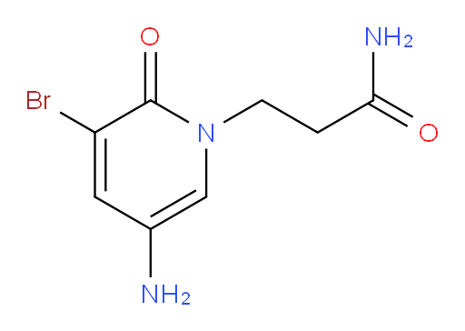 3-(5-amino-3-bromo-2-oxo-1,2-dihydropyridin-1-yl)propanamide