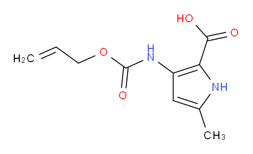 5-methyl-3-{[(prop-2-en-1-yloxy)carbonyl]amino}-1H-pyrrole-2-carboxylic acid
