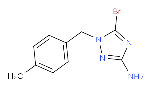 5-bromo-1-[(4-methylphenyl)methyl]-1H-1,2,4-triazol-3-amine