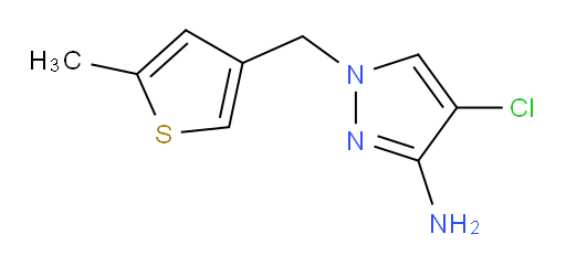 4-chloro-1-[(5-methylthiophen-3-yl)methyl]-1H-pyrazol-3-amine