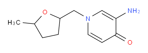 3-amino-1-[(5-methyloxolan-2-yl)methyl]-1,4-dihydropyridin-4-one