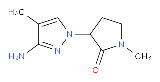 3-(3-amino-4-methyl-1H-pyrazol-1-yl)-1-methylpyrrolidin-2-one