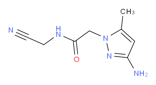 2-(3-amino-5-methyl-1H-pyrazol-1-yl)-N-(cyanomethyl)acetamide
