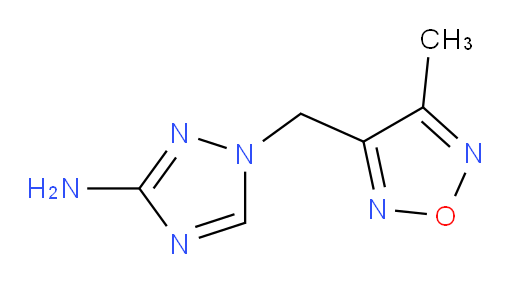 1-[(4-methyl-1,2,5-oxadiazol-3-yl)methyl]-1H-1,2,4-triazol-3-amine
