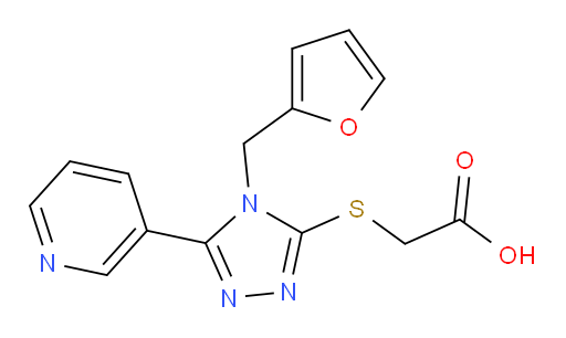 2-({4-[(furan-2-yl)methyl]-5-(pyridin-3-yl)-4H-1,2,4-triazol-3-yl}sulfanyl)acetic acid