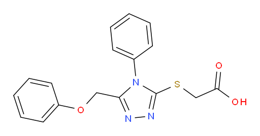 2-{[5-(phenoxymethyl)-4-phenyl-4H-1,2,4-triazol-3-yl]sulfanyl}acetic acid
