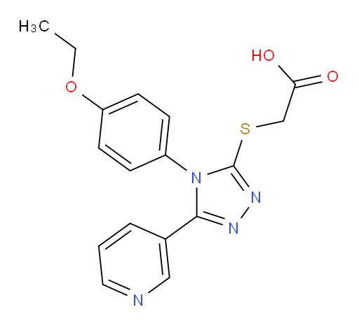 2-{[4-(4-ethoxyphenyl)-5-(pyridin-3-yl)-4H-1,2,4-triazol-3-yl]sulfanyl}acetic acid