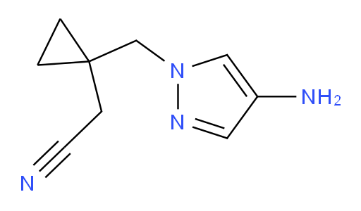2-{1-[(4-amino-1H-pyrazol-1-yl)methyl]cyclopropyl}acetonitrile