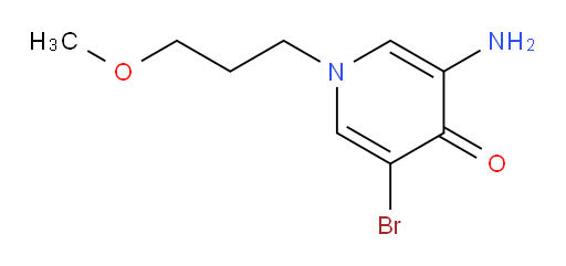 3-amino-5-bromo-1-(3-methoxypropyl)-1,4-dihydropyridin-4-one