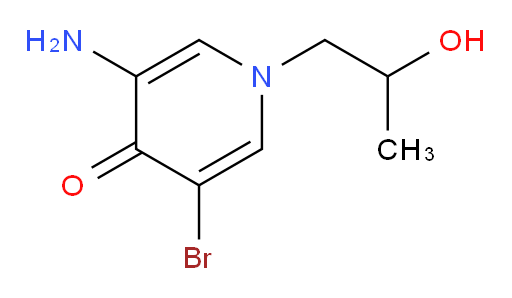 3-amino-5-bromo-1-(2-hydroxypropyl)-1,4-dihydropyridin-4-one