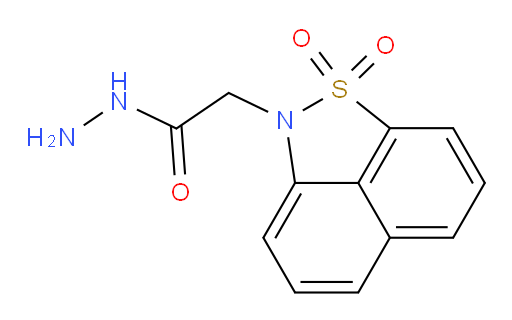 2-{2,2-dioxo-2lambda6-thia-3-azatricyclo[6.3.1.0,4,12]dodeca-1(11),4(12),5,7,9-pentaen-3-yl}acetohydrazide
