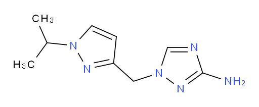 1-{[1-(propan-2-yl)-1H-pyrazol-3-yl]methyl}-1H-1,2,4-triazol-3-amine
