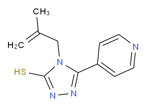 4-(2-methylprop-2-en-1-yl)-5-(pyridin-4-yl)-4H-1,2,4-triazole-3-thiol
