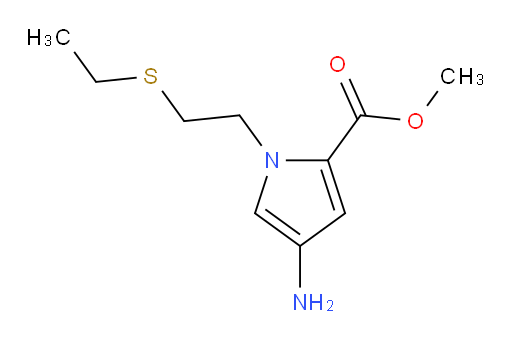 methyl 4-amino-1-[2-(ethylsulfanyl)ethyl]-1H-pyrrole-2-carboxylate
