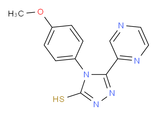 4-(4-methoxyphenyl)-5-(pyrazin-2-yl)-4H-1,2,4-triazole-3-thiol