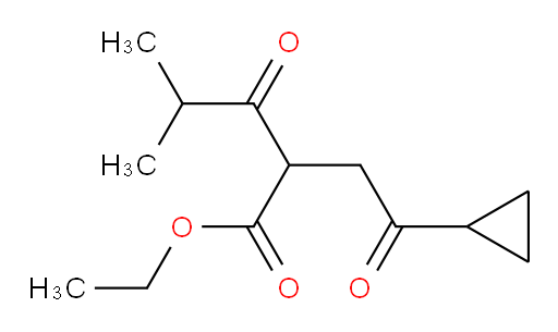 ethyl 2-(2-cyclopropyl-2-oxoethyl)-4-methyl-3-oxopentanoate