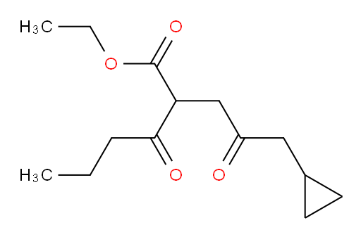 ethyl 2-(3-cyclopropyl-2-oxopropyl)-3-oxohexanoate