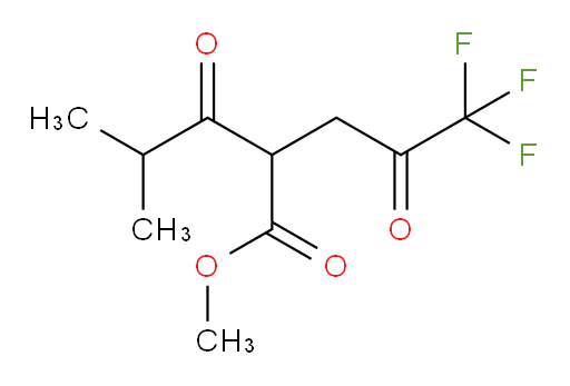 methyl 4-methyl-3-oxo-2-(3,3,3-trifluoro-2-oxopropyl)pentanoate