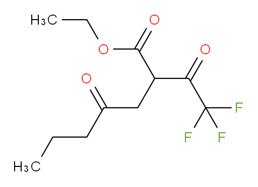 ethyl 4-oxo-2-(trifluoroacetyl)heptanoate