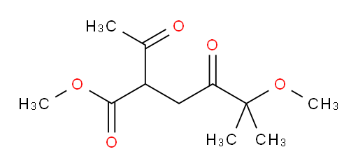 methyl 2-acetyl-5-methoxy-5-methyl-4-oxohexanoate