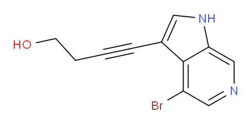 4-{4-bromo-1H-pyrrolo[2,3-c]pyridin-3-yl}but-3-yn-1-ol